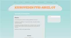 Desktop Screenshot of fysiaskel.com