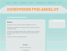 Tablet Screenshot of fysiaskel.com